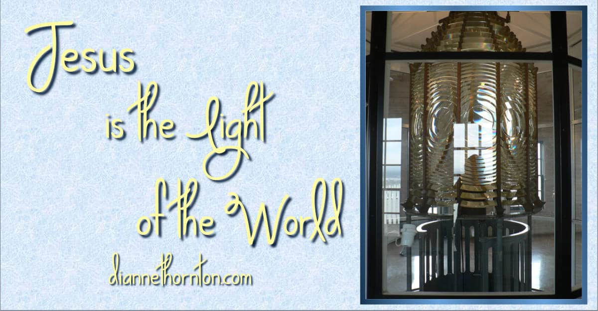 Are you struggling with fear and darkness in this world? The darkness in your own life? Let Jesus step in and shine His Light. He is the Light of the World.