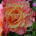 April showers bring May flowers. God's Word refreshes our hearts in the same way. Showers Then Flowers