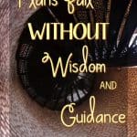 Are you facing a confusing situation? Plans fail without wisdom and guidance? Ask wise friends. Ask God for wisdom. He'll gladly and generously give it.