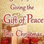 Looking for the perfect gift for your family? Sometimes the best gifts can't be bought. You can bless your family with the beautiful gift of peace.