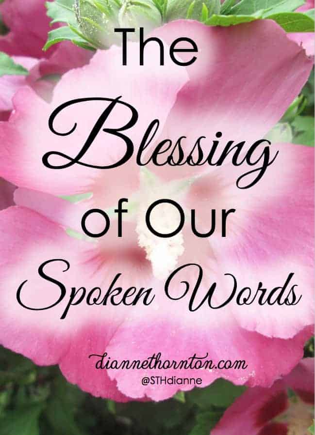 Words. Spoken words. Blessing others with our spoken words is life! Do you know someone who is desperate for this gift? Be a life giver by blessing others!