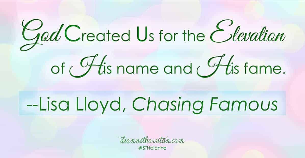 What were you born to do? Chasing Famous, by Lisa Lloyd, shows you how to joyfully step into the role God designed just for you.