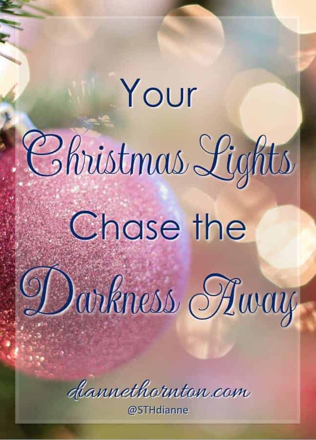 Christmas lights are everywhere right now. But God put on the first display. We can shine Christmas light every day. They chase the darkness away!