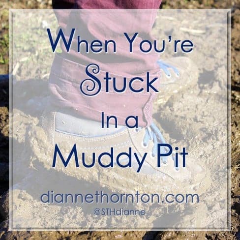 Have you ever been stuck in a muddy pit? Despair so dark, there seems to be no escape. Emotions are high, or low, and you need a way out. God is there. He offers His strong, right hand to lead you to solid ground.